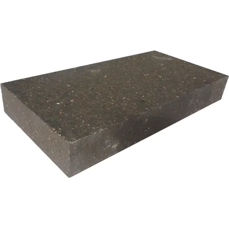 Black dense refractory brick slip 220 x 110 x 30 mm - 37% alumina