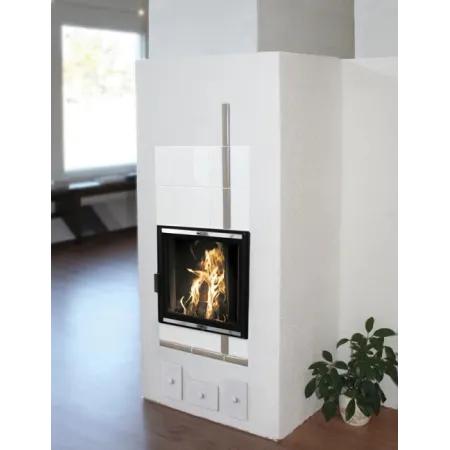 Puerta de chimenea Pisla HTT 601 Negra
