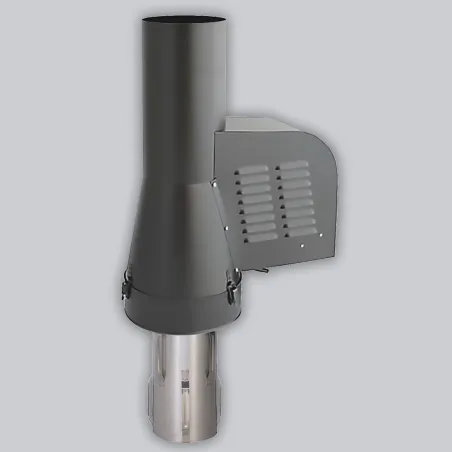 Extractor de humos motorizado Negro