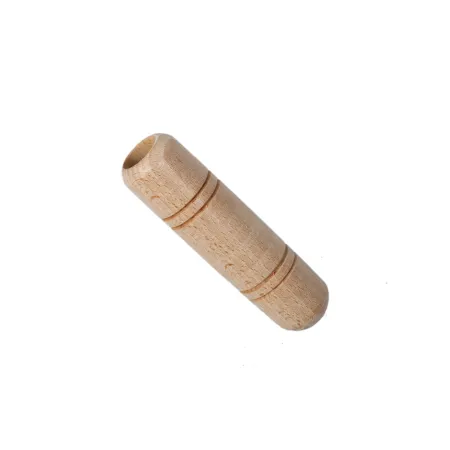 Sliding wooden grip for oven utensils