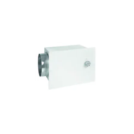 Outdoor air intake box with mechanical timer