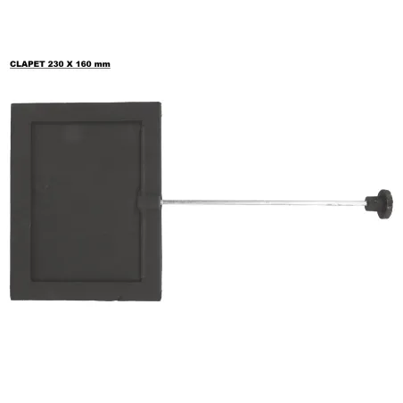 Sliding damper for wood stoves