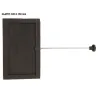 Sliding damper for wood stoves