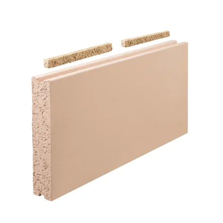 Double-groove refractory slab 500 x 200 x 60 mm