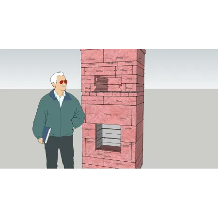 Masonry firebox L (8-16 kg)