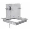 Chain-operated flue damper for open fireplaces