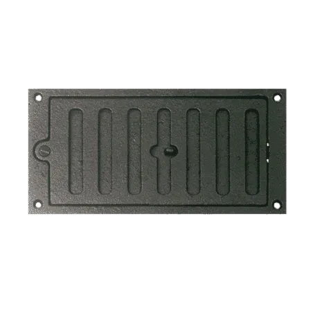 Closable cast iron air inlet grille