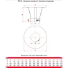 Pared simple inox 0,6 mm - Sombrerete antilluvia