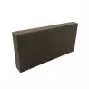 Plaqueta refractaria densa negra 220 x 110 x 30 mm - 37% de alúmina