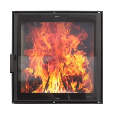 Puerta de hogar HTT 601 negra integral