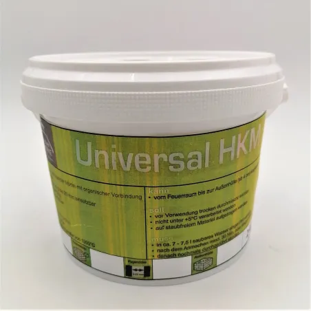 Mortero refractario Universal HKM 1300 °C - En bote de 2 Kg