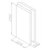 Firebox and heat-storage brick 50 mm thick - Half