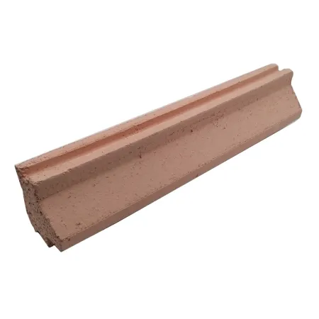 Double-groove refractory slab (with support) 600 x 124 x 60 mm