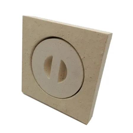 Trampilla de deshollinado refractaria 220 x 220 mm - Con tapón simple