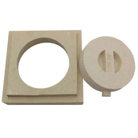 Refractory castable sweeping hatch 220 x 220 mm - With bayonet plug
