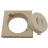 Refractory castable sweeping hatch 220 x 220 mm - With bayonet plug