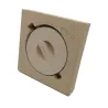 Refractory castable sweeping hatch 220 x 220 mm - With bayonet plug
