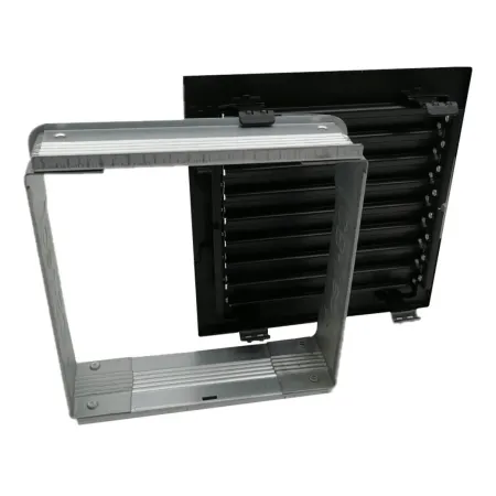 Galvanised steel hot-air vent grille