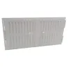 Double-leaf hot air grille - White