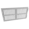 Double-leaf hot air grille - White