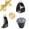 Kit de accesorios Kelo para estufa de leña - Negro