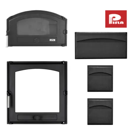 Pack Pisla serie 402 negro - Con puerta de horno