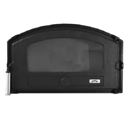Puerta de horno de leña  HTT 432 negra