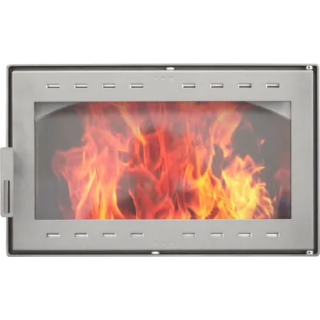 Puerta de horno de leña HTT 331 Cromo satinado