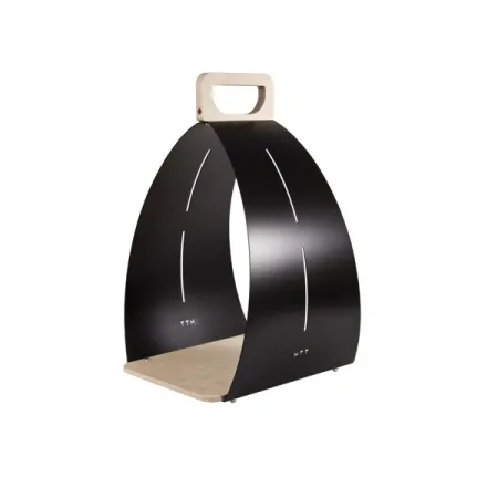 Cesta para leña KELO - Negra