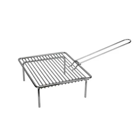 Parrilla barbacoa para hogar cerrado - Con patas - 30 x 25 cm