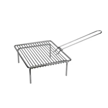 Parrilla barbacoa para hogar cerrado - Con patas - 30 x 25 cm