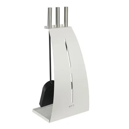 Juego de utensilios para estufa de leña Kelo - Blanco