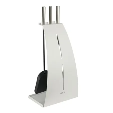 Juego de utensilios para estufa de leña Kelo - Blanco
