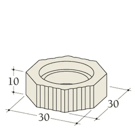 Esquema acotado de un módulo acumulador Durasic recto 10 cm diámetro 180 mm