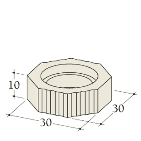 Dimensioned diagram of a Durasic straight accumulator module 10 cm diameter 180 mm
