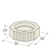 Esquema acotado de un módulo acumulador Durasic recto 10 cm diámetro 180 mm