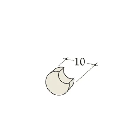 Esquema acotado de un tapón para Bypass para módulo acumulador Durasic diámetro 180 mm