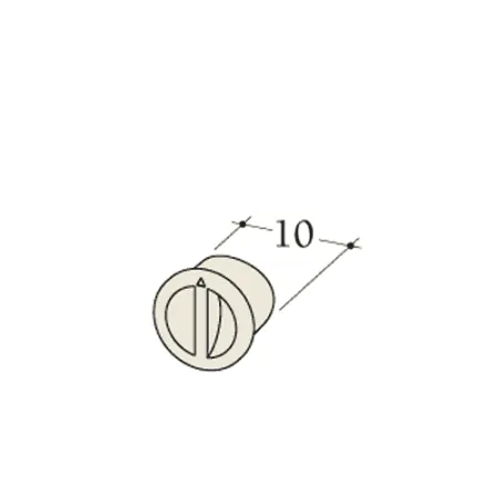 Esquema de un tapón para codo 90° con orificio frontal diámetro 180 mm para acumulador Durasic