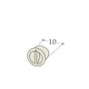 Schéma d'un bouchon pour coude 90° avec trou frontal diamètre 180 mm pour accumulateur Durasic