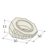 Dimensioned diagram of a 22.5° elbow diameter 180 mm for Durasic accumulator