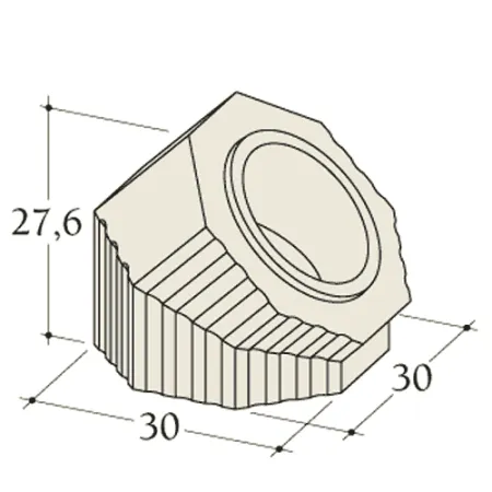 Diagram of a 45° elbow diameter 180 mm for Durasic accumulator