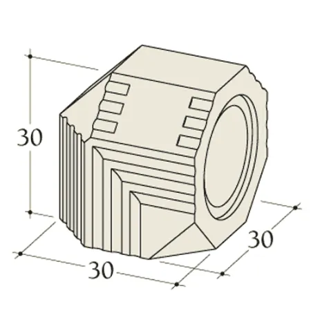 Dimensioned diagram of a 90° elbow in diameter 180 mm for Durasic accumulator