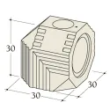 Codo 90° Durasic Ø 180 mm - Con orificio frontal