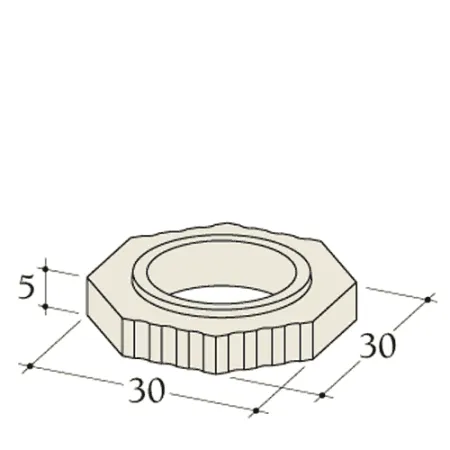 Dimensioned diagram of a 5 cm straight element diameter 180 mm for Durasic accumulator