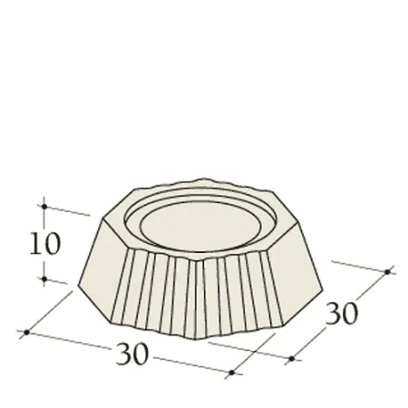 Esquema acotado de una reducción diámetro 180 mm a diámetro 160 mm para acumulador Durasic