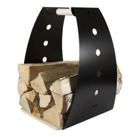 Cesto para leña HONKA - Negro