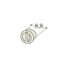 Schéma d'un bouchon pour coude 90° avec trou frontal diamètre 160 mm pour accumulateur Durasic