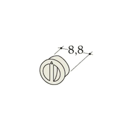 Diagram of a plug for 90° elbow with side hole diameter 160 mm for Durasic accumulator