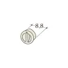 Esquema de un tapón para codo 90° con orificio lateral diámetro 160 mm para acumulador Durasic