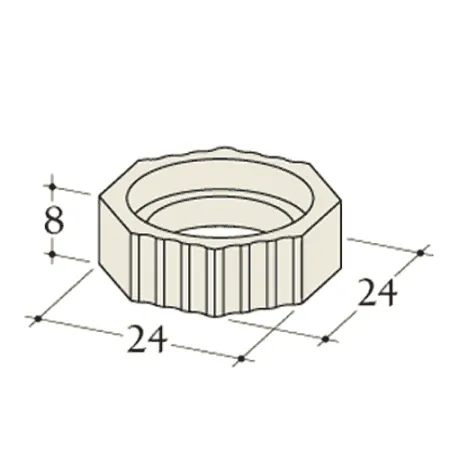 Dimensioned diagram of a Durasic straight accumulator module 8 cm diameter 160 mm